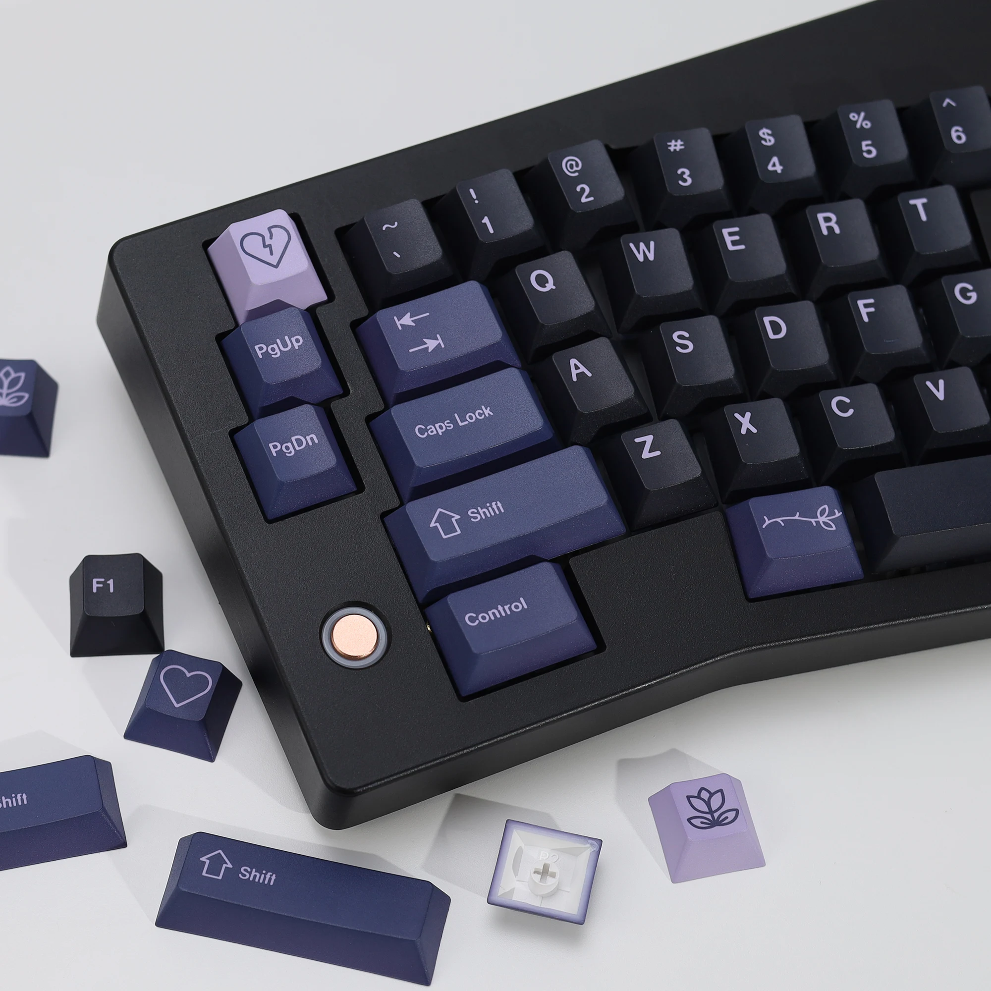 KBDiy Clone GMK Keycaps Retro GMK First Love Cherry Profile PBT ISO Keycap für magnetische Schalter Gaming Mechanische Tastatur KIT – Detail 17