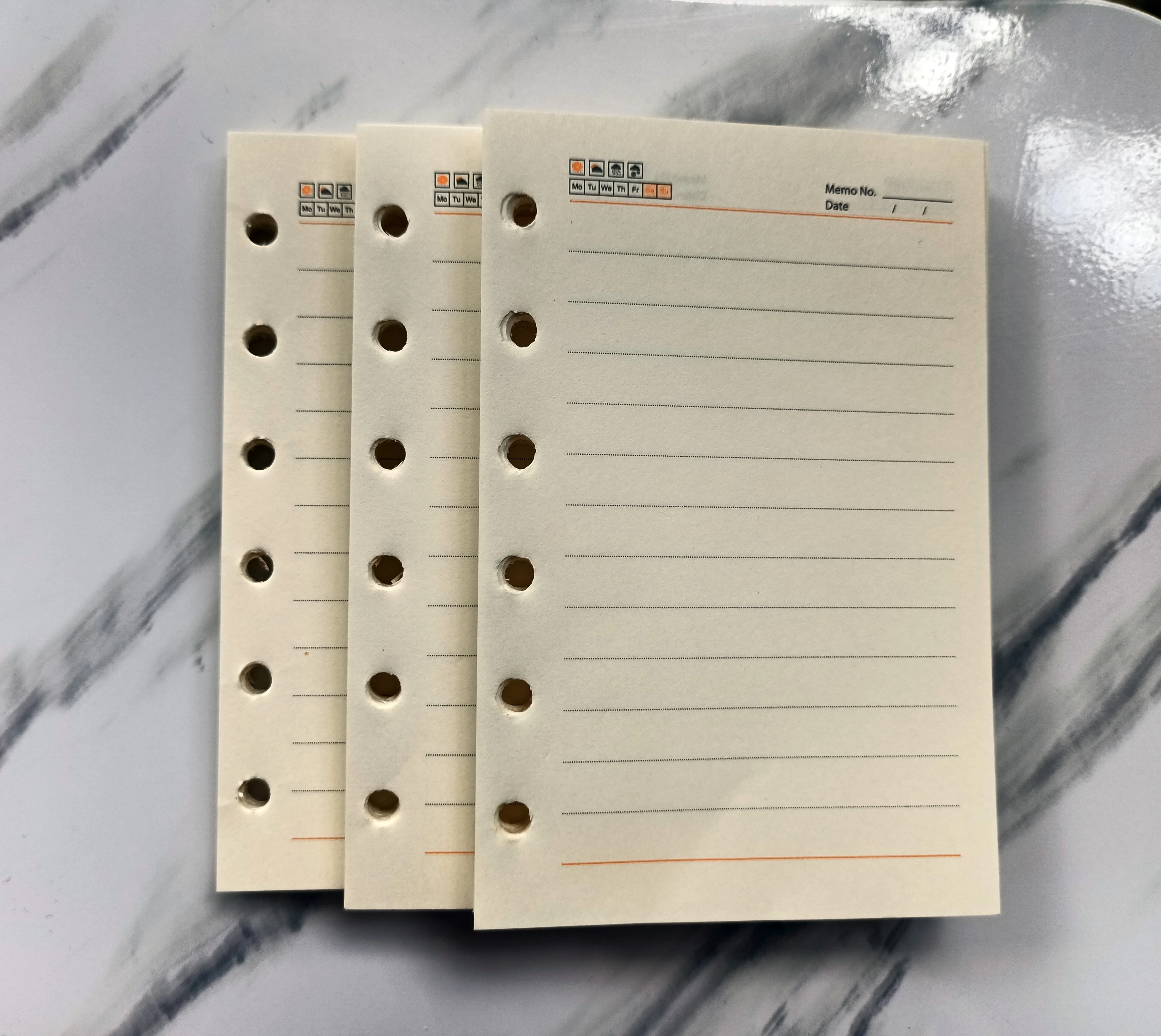 160 200 Pagina 'S Vintage Kraft Blank Gevoerd Controleren Papers Voor Notebook, Navuller A4 B5 A5 A6 A7