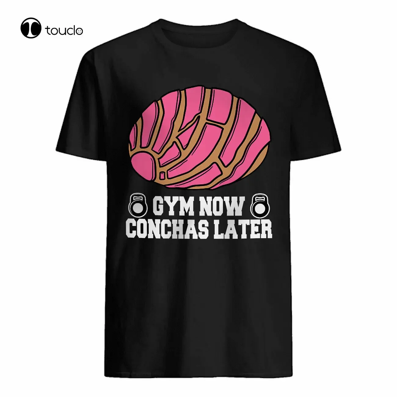 تي شيرت Gym Now Conchas Later Funny Conchas المكسيكي للطعام واللياقة البدنية ومحبي التمارين الرياضية للنساء في الصيف