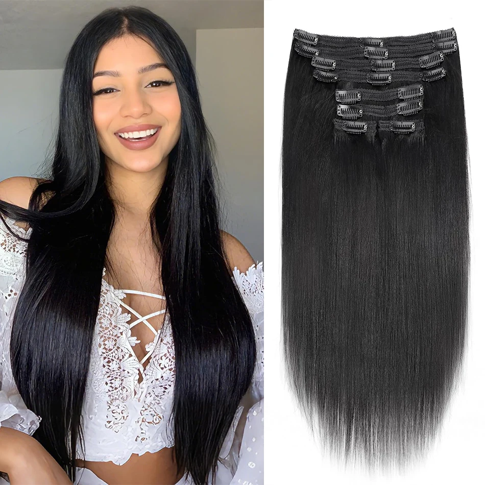 straight-clip-in-100-human-hair-extensions-8-pcs-set-full-head-brazilian-clip-ins-hair-clip-on-hair-extension-for-women