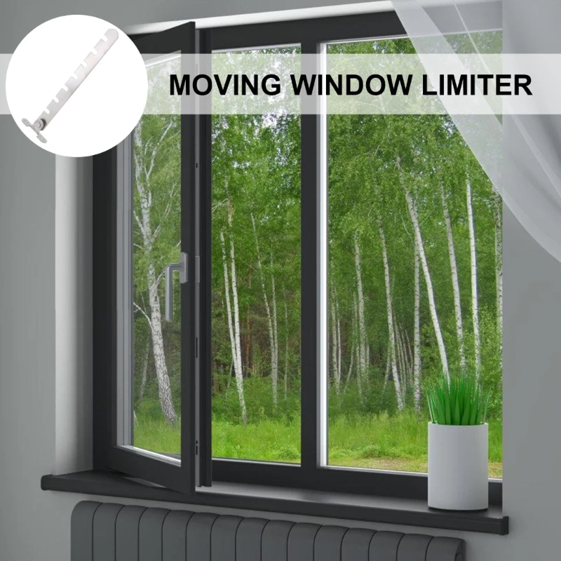 2Pcs Window Limiters Stainless Steel Window Lock for Various Door and Window