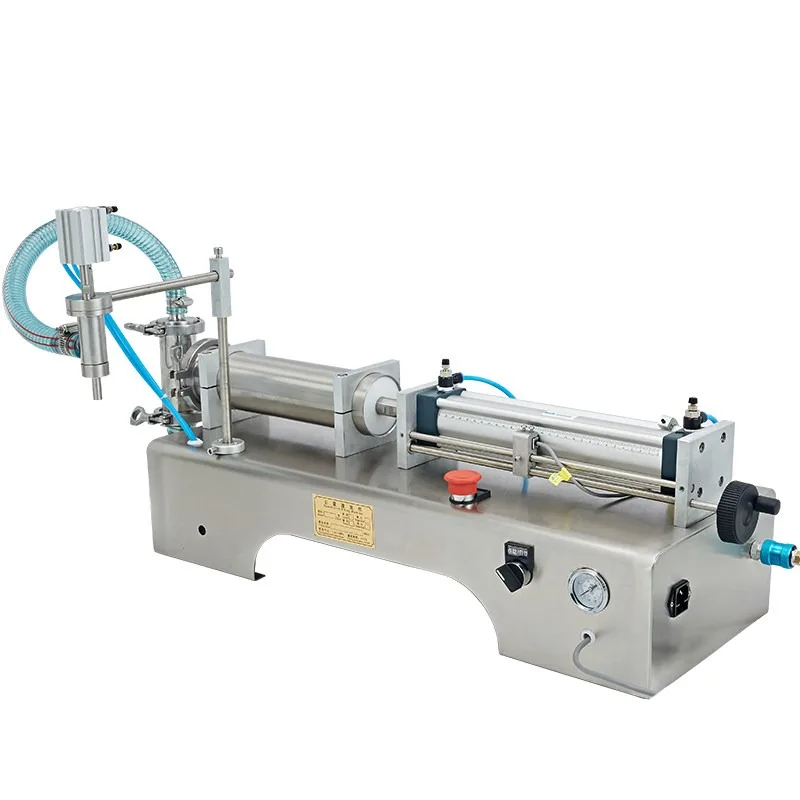 Máquina de Enchimento Pneumática Horizontal Automática para Cosméticos, Líquidos, Cremes, Molhos e Lubrificantes