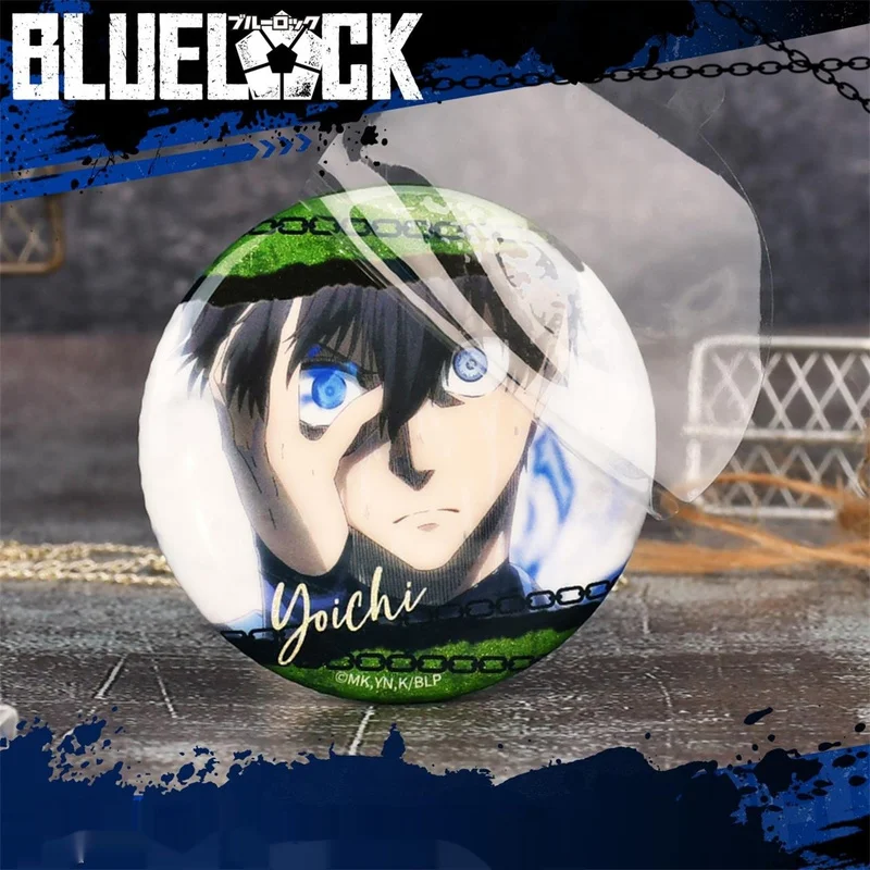 

Authentic Anime Blue Prison Badge Bar Thousand Cut Leopard Horse Valley Role Playing Clothing Pin Spte Tinplate Broch Props