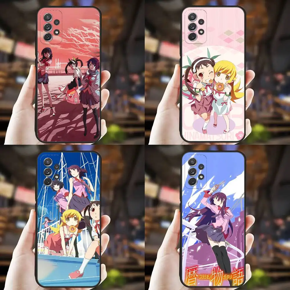 

M-Monogatari S-Series-ES Anime Phone Case For Samsung S25,S24,S21,S22,S23,S30,Ultra,S20,Plus,Fe,Lite,Note,10,9,5G Black Cover