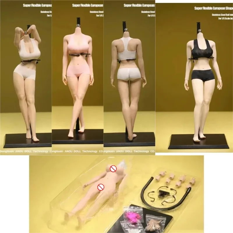 

1/6 JOQ-09F Америка Европа, большая грудь, бесшовное тело, соедините ноги, подвижные суставы, супер гибкие для 12-дюймовой женской моделирования головы