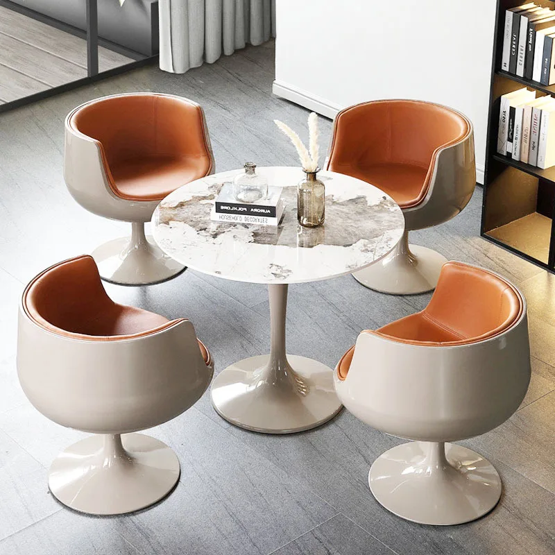 Customized wine glass chair Reception chair in leisure area Creative fashion Rotatable cafe chair