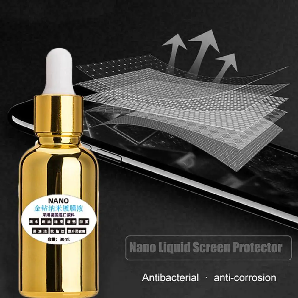 Nano Liquid Screen Protector Transparent Milky White Universal Mobile Phone Screen Liquid Protective Film For IPhone 