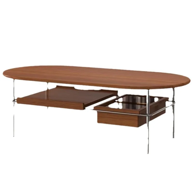 

Nordic retro solid wood coffee table small apartment living room household small table Japanese simple