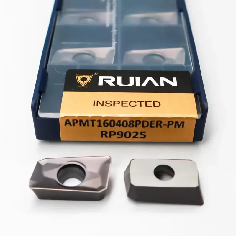 10pcs RUIAN Original APMT APMT11 APMT16 APMT1135PDER APMT160408PDER PM PR RP9125B RP9025 CNC Lathe Cutting Tools Milling Inserts