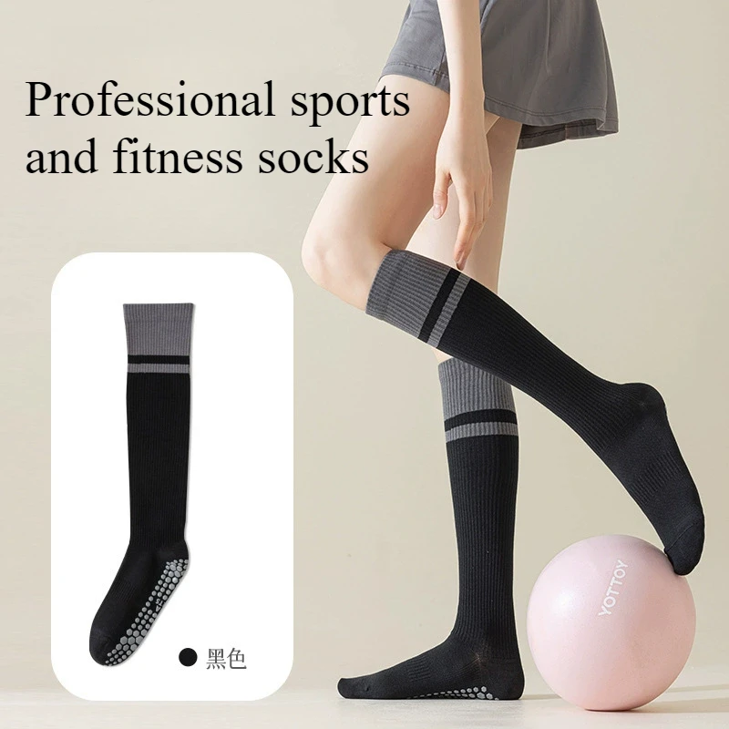 

Anti-Slip Yoga Fitness Pilates Compression Socks Women's Calf Pressure Socks Professional Sport Muscle Functioning Socks