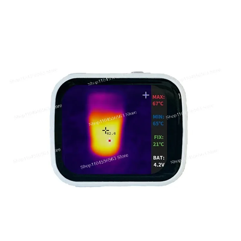 DIY Portable Pocket Thermal Imager Infrared Camera, MLX90640 Open Source Handheld Thermography Tool, Customizable