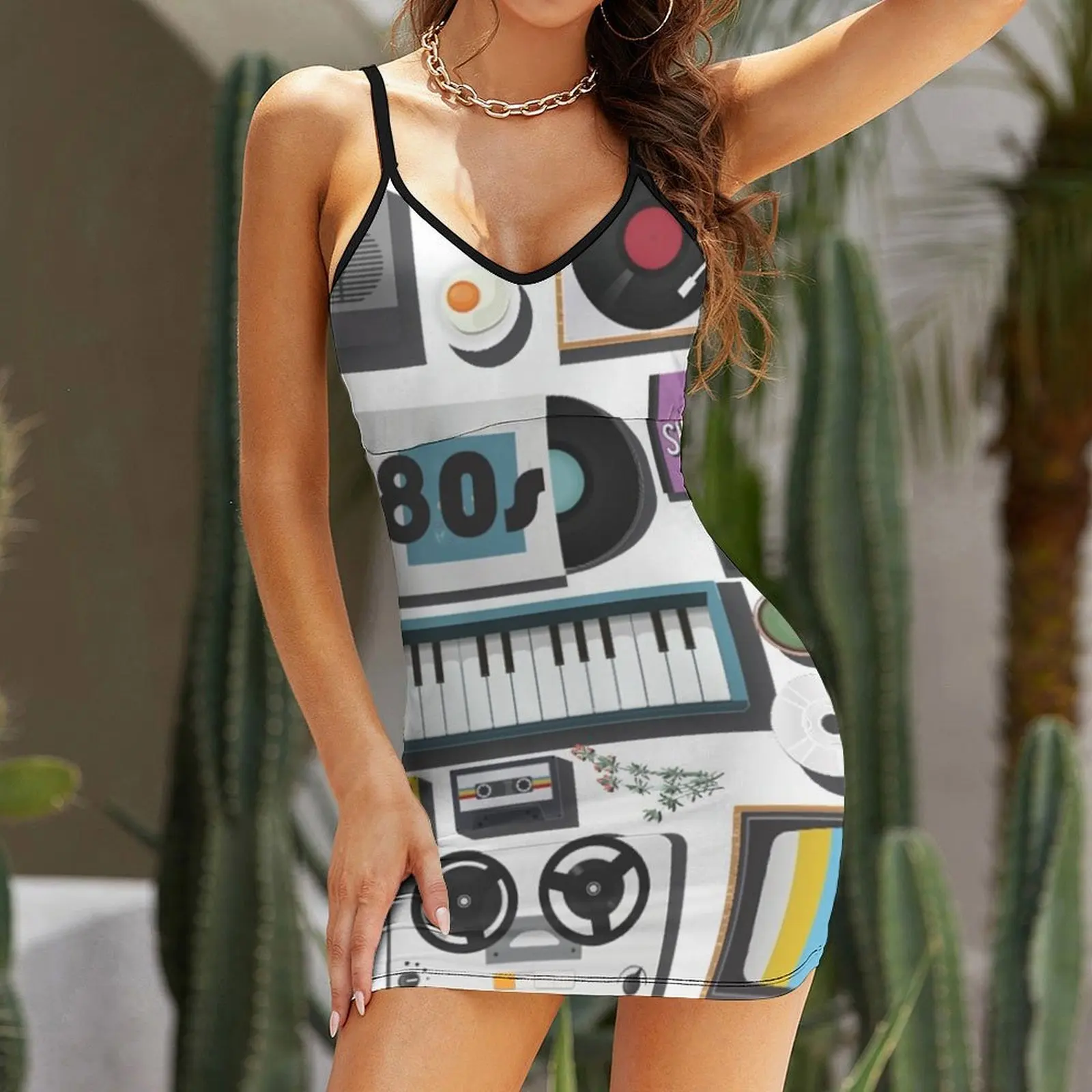 80s Sling Dress Woman dresses beach outfits for women evening dresses luxury 2025 Women dresses summer