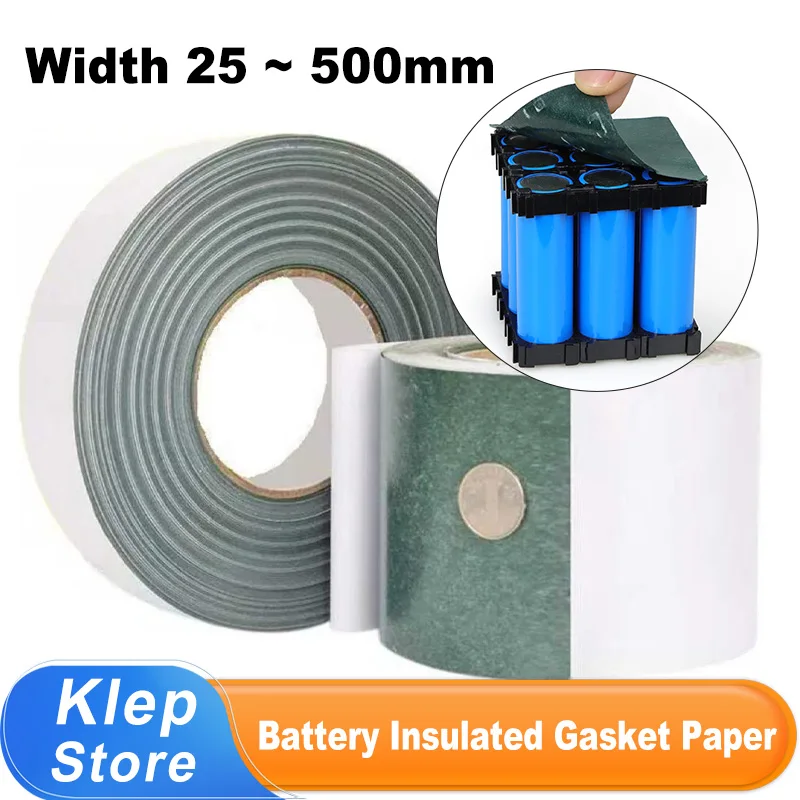 Green Thickness 0.2mm Battery Insulation Gasket Barley Paper DIY Li-ion Pack Cell Insulating Glue Fish Electricity Insulated Pad