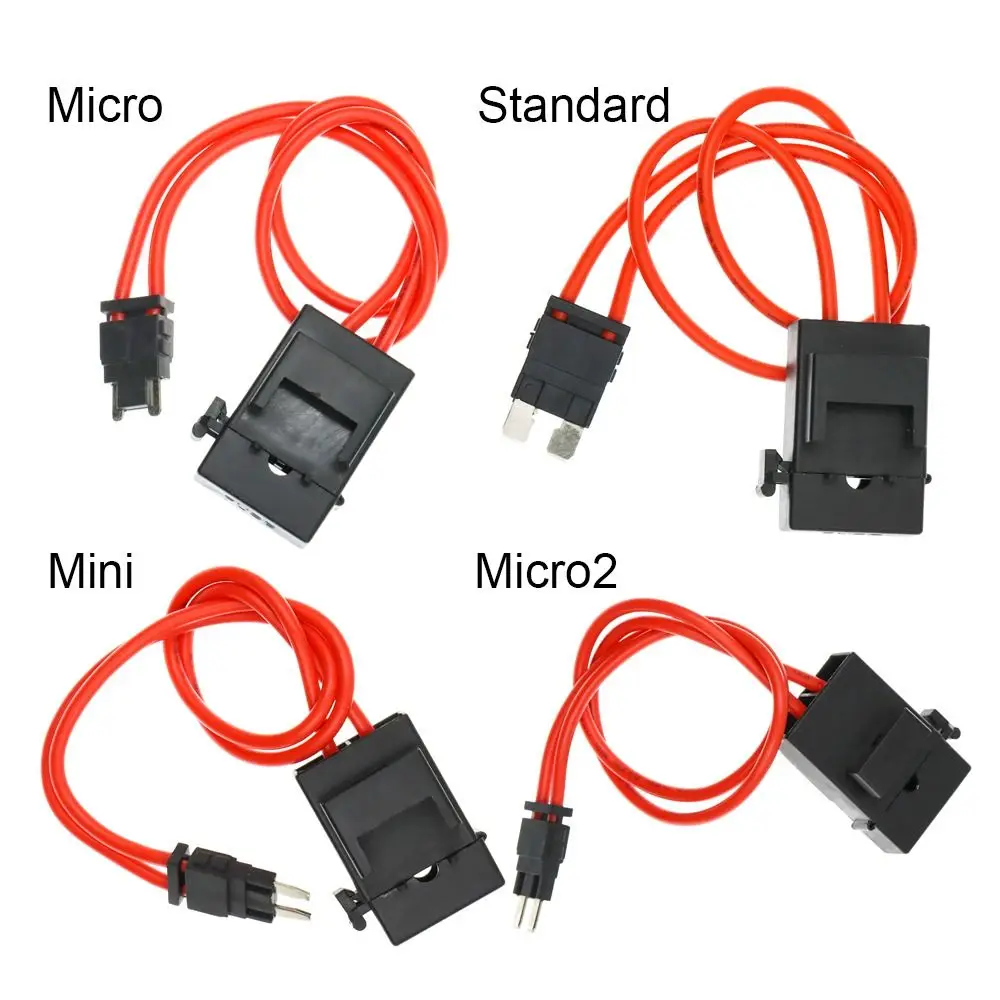 32V 15A Car Modification Electrical Appliances Large Size Standard Mini Micro2 Fuse Extension Cord ACC Fuse Box Car Fuse Holder