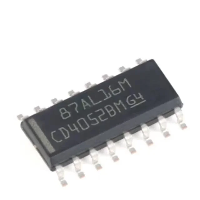 New genuine CD4052BM96 SOIC-16 low conduction leakage current 2-channel 4:1 analog switch