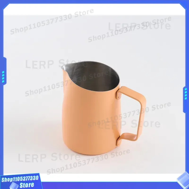 Professional 304 Stainless Steel Latte Milk Frothing Pitcher Diagonal Spout Coffee Cup Barista Tool for Cappuccino Making 304
