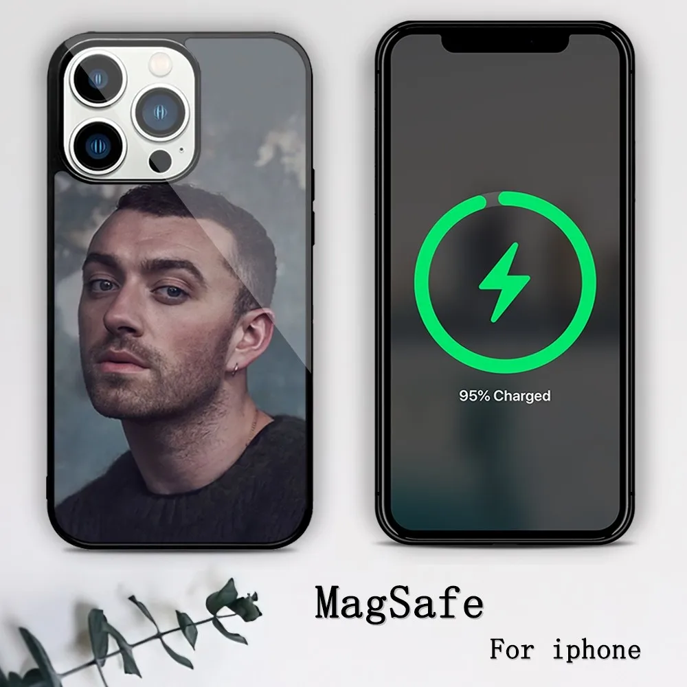 Singer Sam Smith Phone Case For iPhone 11 12 13 14 15 Mini Pro XS Max X S Plus XR Magnetic Attraction Shell