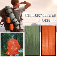 Portable Waterproof Emergency Survival Sleeping Bag Outdoor Edc Camping Gear Thermal Sack First Aid Rescue Kit Mylar Blanket