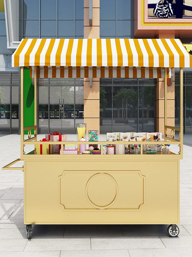 

Stall display rack, mobile float rack, market stall, small cart, walking stall tool, supermarket promotion vehicle