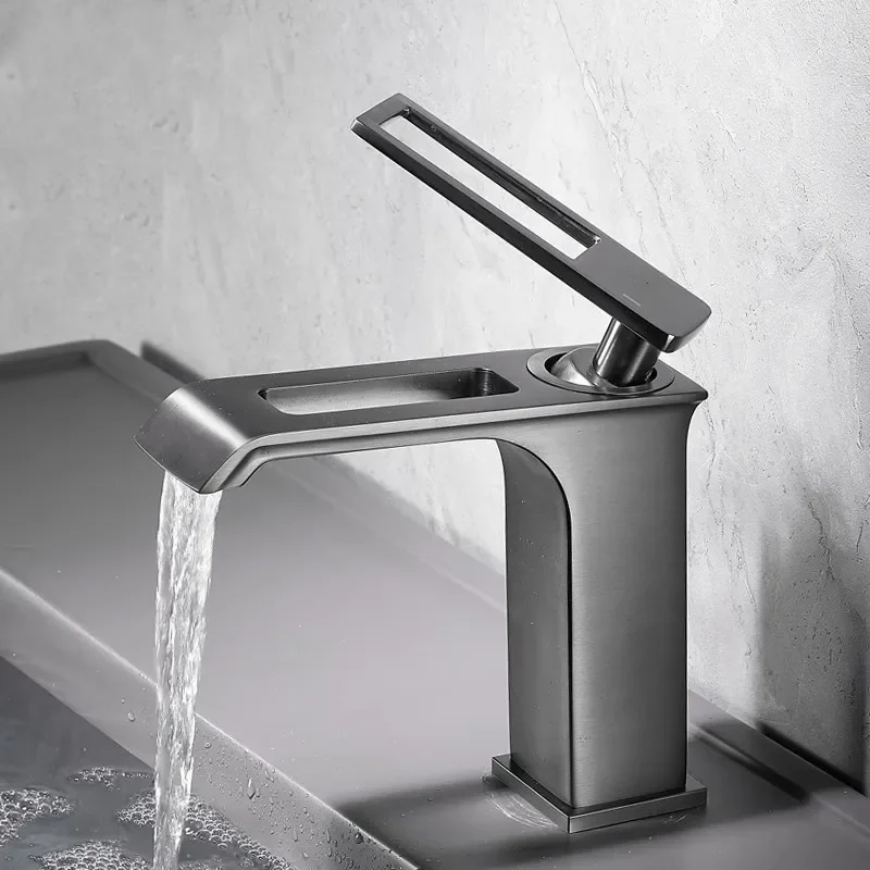 

Tuqiu Gold Bathroom Faucet Gray Basin Faucet Black Lavotory Faucet Chrome Water Faucet Bathroom Sink Faucet Bathroom tap Basin t
