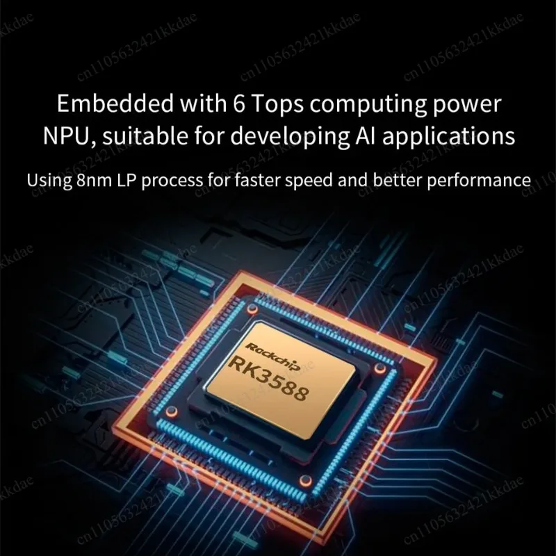 RK3588 32GB RAM Single Board Computer M2.0 SSD WiFi BT Expansion Development Board