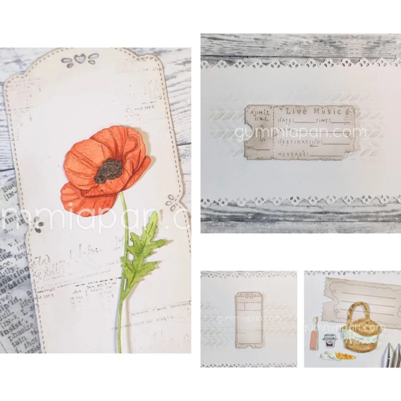 Lilies Pomegranate Poppy Flower Metal Cutting Dies Scrapbook Diary Decoration Stencil Embossing Template DIY Greeting Card 2026