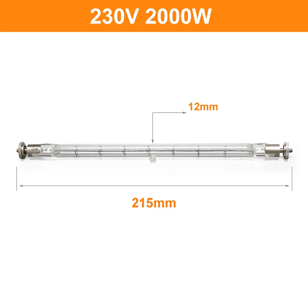 

Высокомощная йодная вольфрамовая лампа 230 В 2000 Вт, трубчатая галогенная лампа, взрывозащищенное освещение, галогенная вольфрамовая лампа