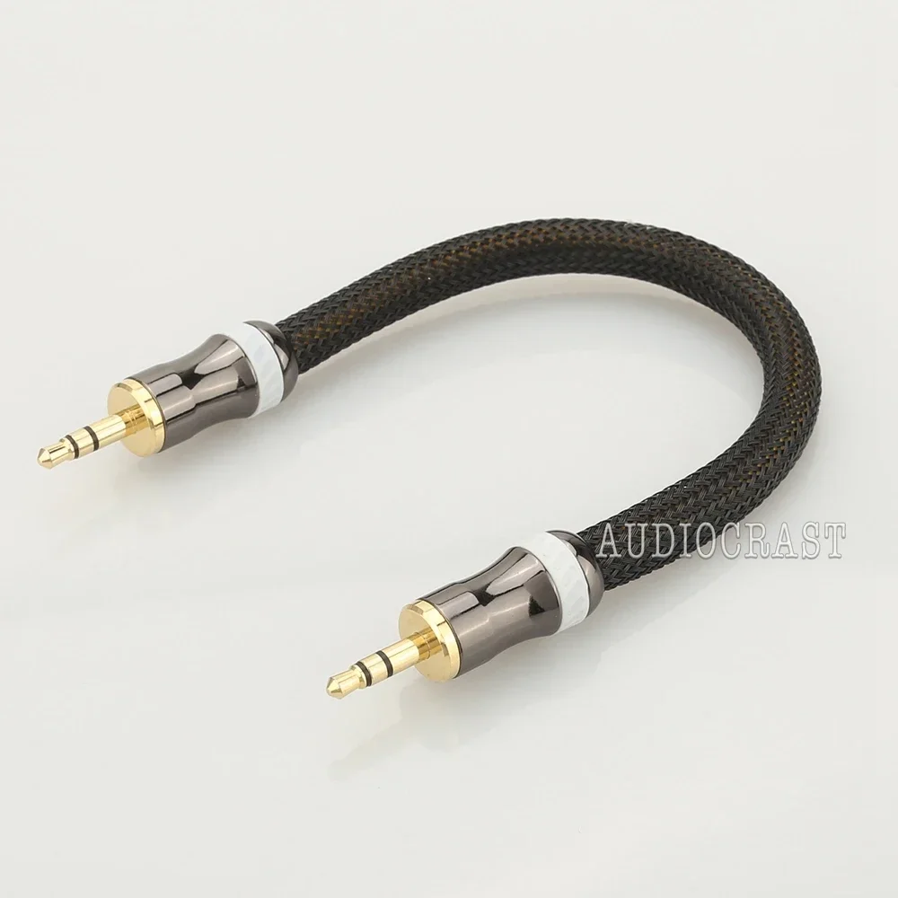 Kabel audio VDH High End 3,5 mm stereo do 3,5 mm męskiego, nagrywalny wtyk amerykański, pozłacany 24k