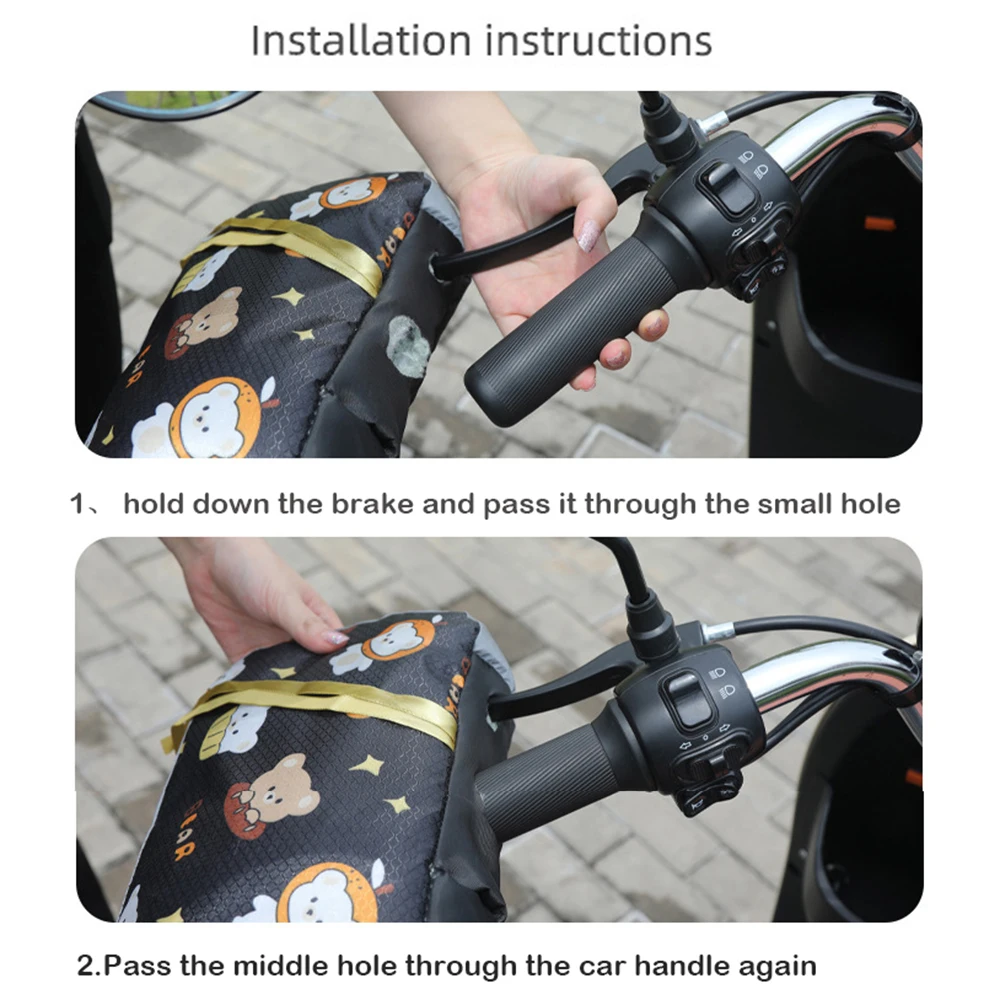 Motorcycle Handlebar Muffs Winter Equipment Mitts Warmer Gloves Waterproof Handmuffs Bicycle Handle Cover Hand Covers Warmers #