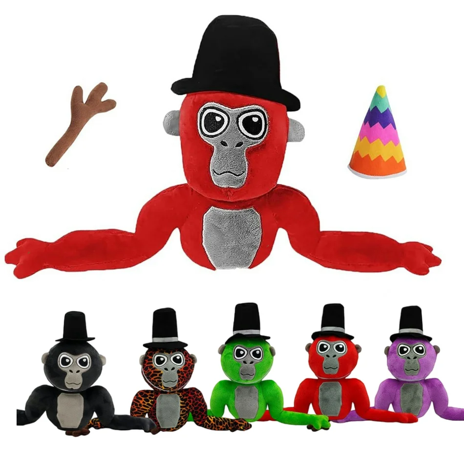 Hot Newest Gorilla Tag Monke Plush Toy Dolls Cute Cartoon Animal Stuffed Soft Toy Birthday Christmas Gift For Children