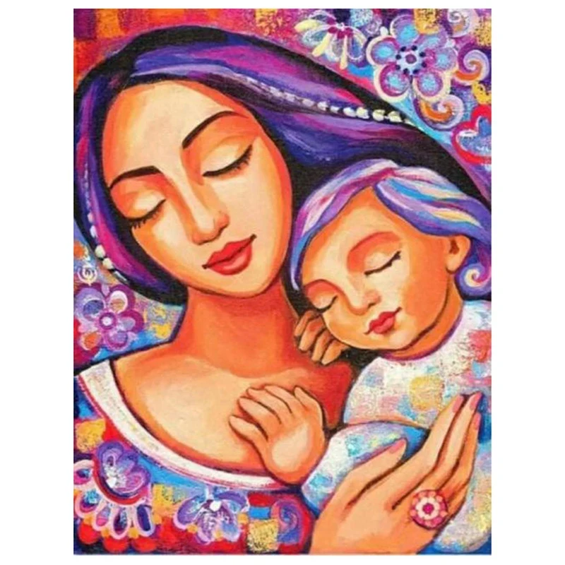 Mother Love Full Drill DIY Diamond Painting Cross Stitch Embroidery Kits Diamond Painting Wall Decor