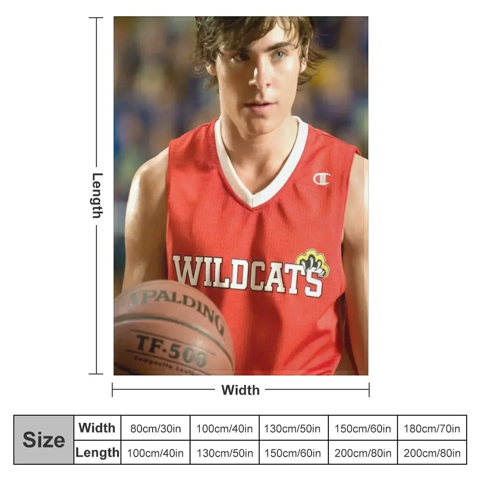 Troy Bolton Throw Blanket Beautifuls Bed Fashionable Shaggy Bed covers Blankets