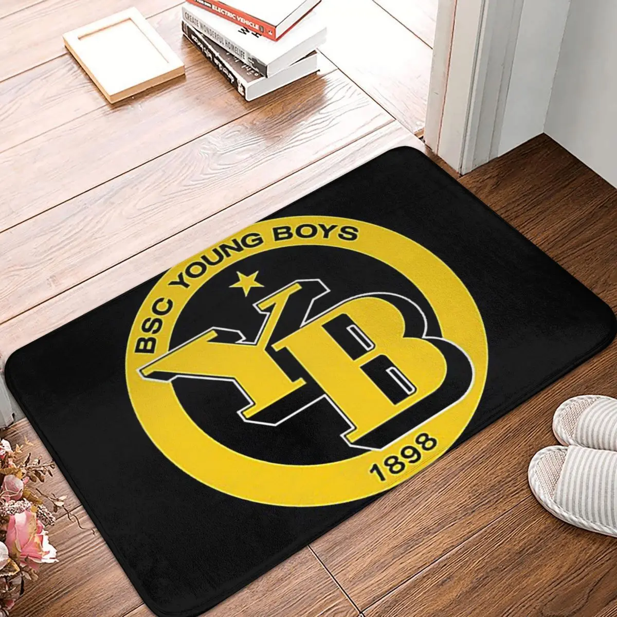 

BSC Young Boys Swiss Football Sports Fans Bern Switzerland Doormat Rug Carpet Mat Footpad Entrance Kitchen Bedroom Balcony