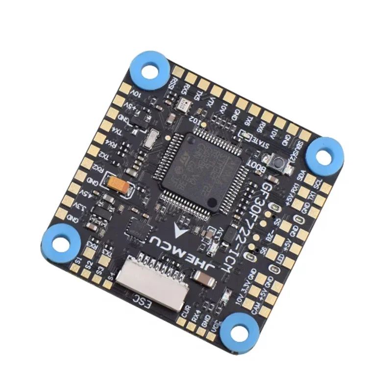 JHEMCU GF30F722-ICM F722 บอร์ดควบคุมการบิน Baro OSD 5V 10V Dual BEC 3-8S 30.5X30.5 มม. สำหรับอะไหล่ RC FPV Freestyle HD