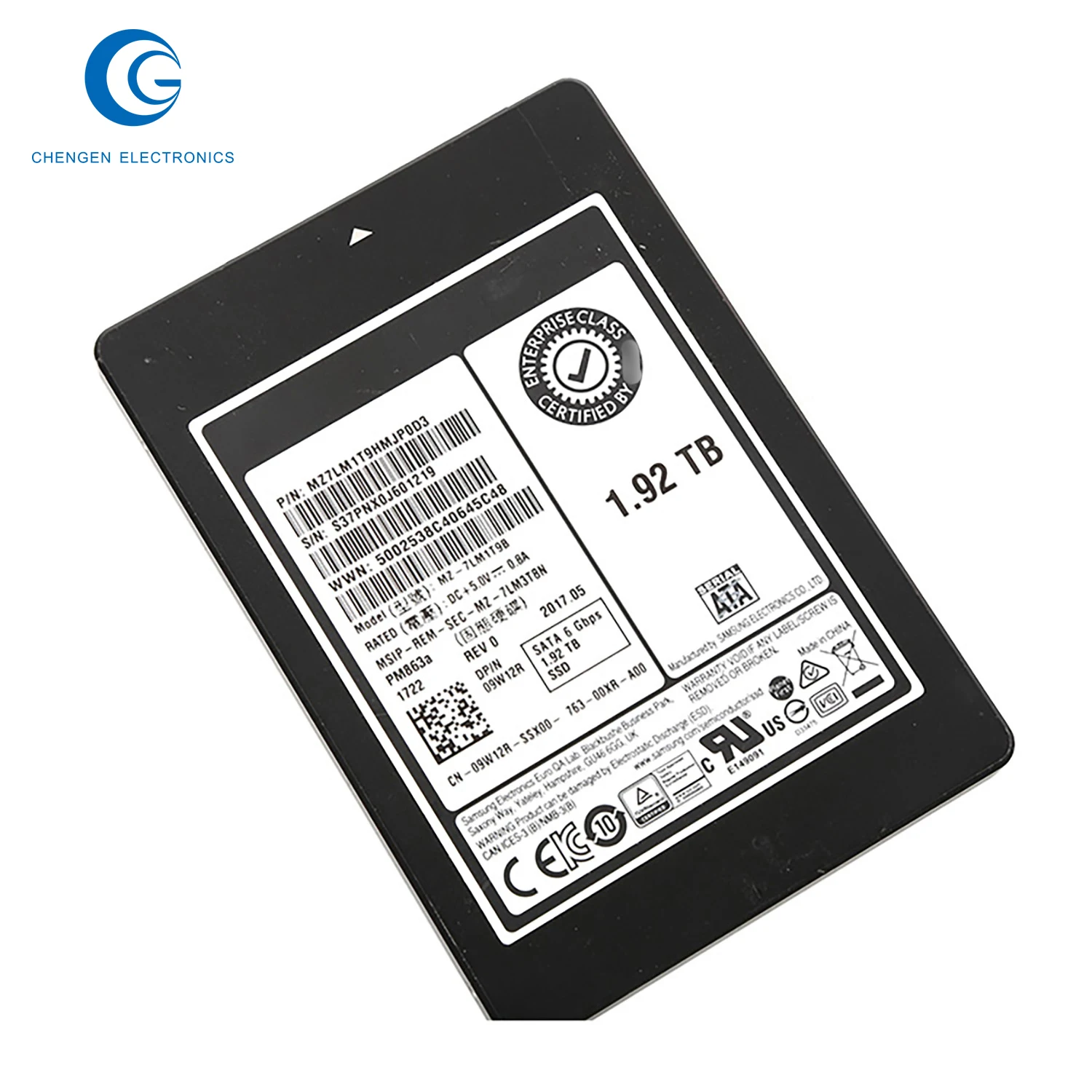 Hot Selling 9W12R Pm863A Mz7Lm1T9Hmjp0D3 2.5Inch Sff 1.92Tb Multi-Level Cell Sata 6Gb/S 2.5-Inch Solid State Drive