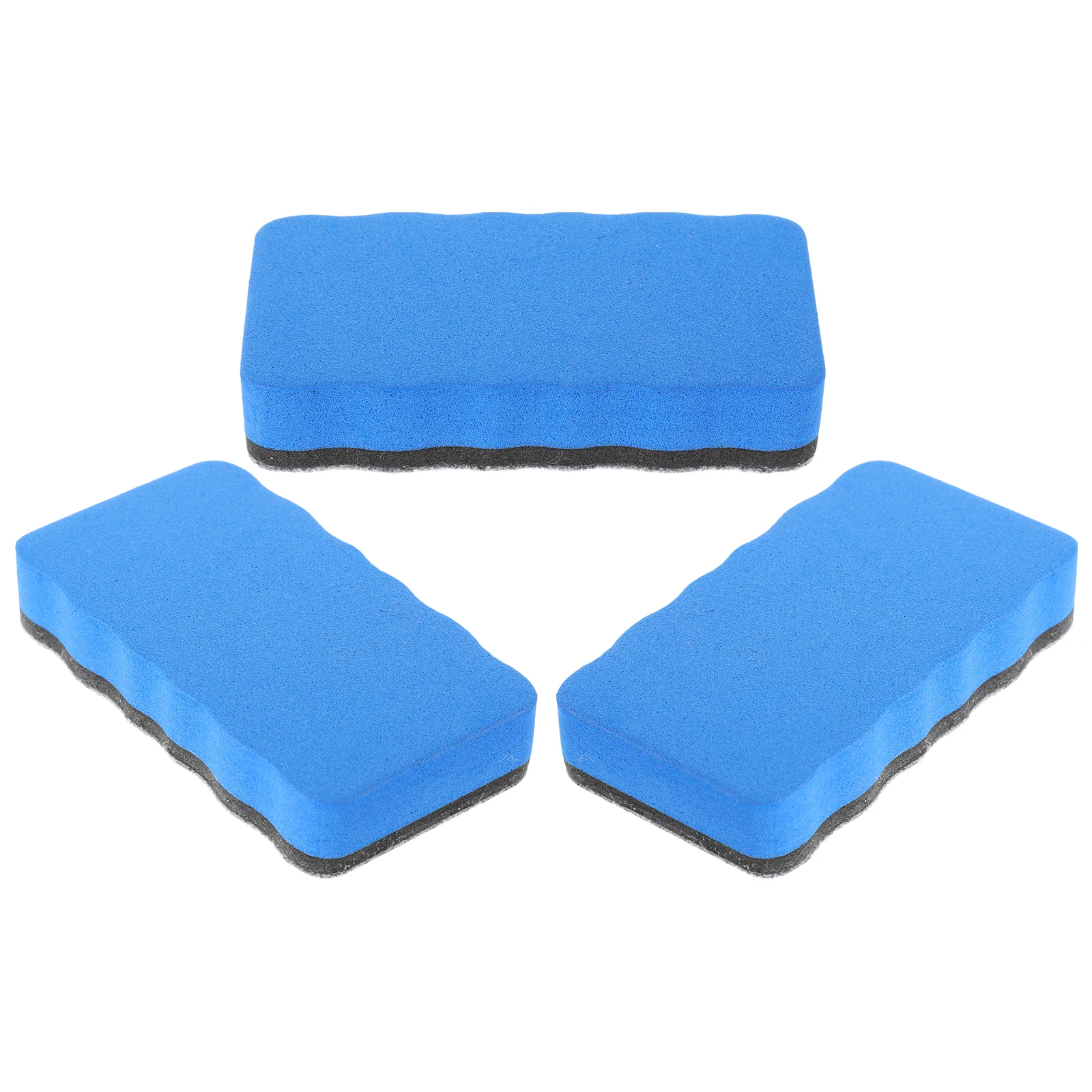 

3Pcs Dry Erase Whiteboard Erasers Eva Material Comfortable Office Classroom Use Portable Reusable White Board Erasers