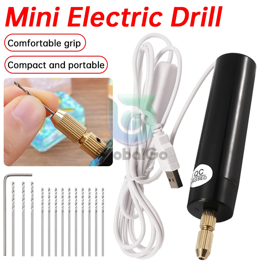 Portable Mini Electric Drill Hand Rotary Set Engraver Pen Jewelry Tools For Epoxy Resin Making DIY Wood Craft