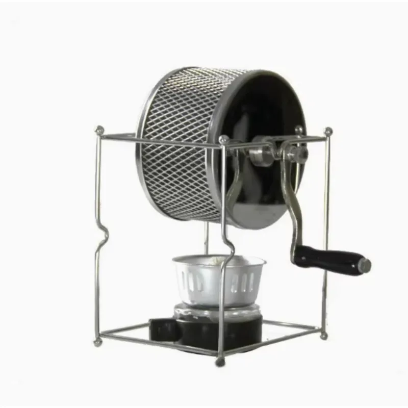 Neuer DIY Manueller Haushalts-Kaffeeröster Grüne Kaffeebohnen Röster Kleiner Edelstahl-Rollröster