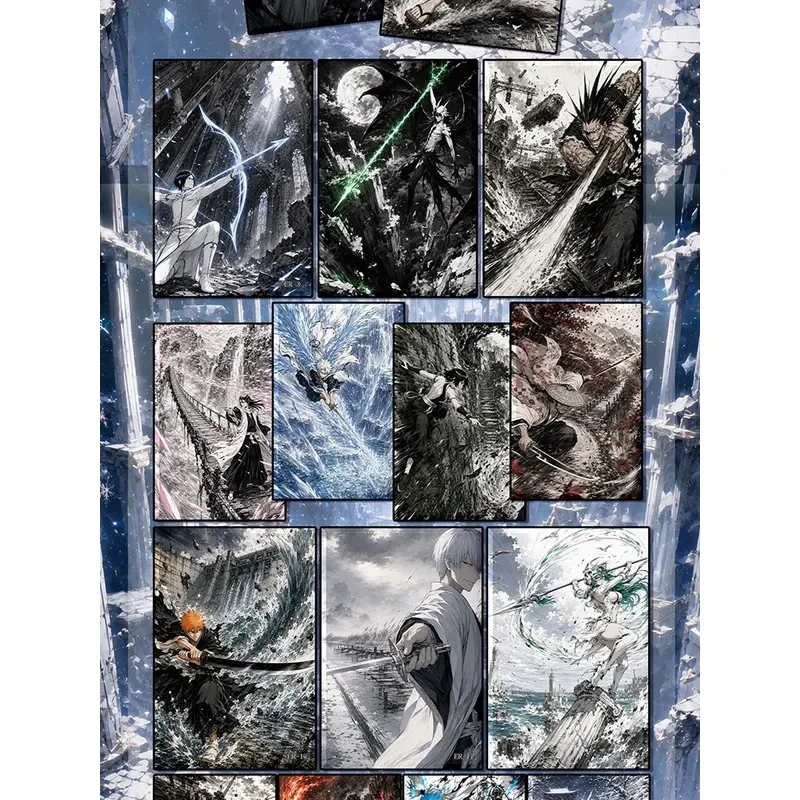 Bleach Blade Slices Through The Void Acrylic Card Brick Block & Character Collectible Anime Trading Cards Hobby Birthday Gifts