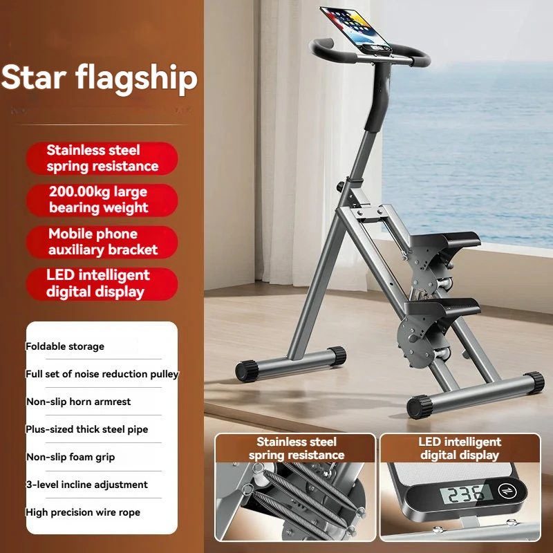 Foldable Stair Stepper, Indoor Vertical Stair Climbing Machine for Full-Body Workout, Stair Stepper for Home Gym