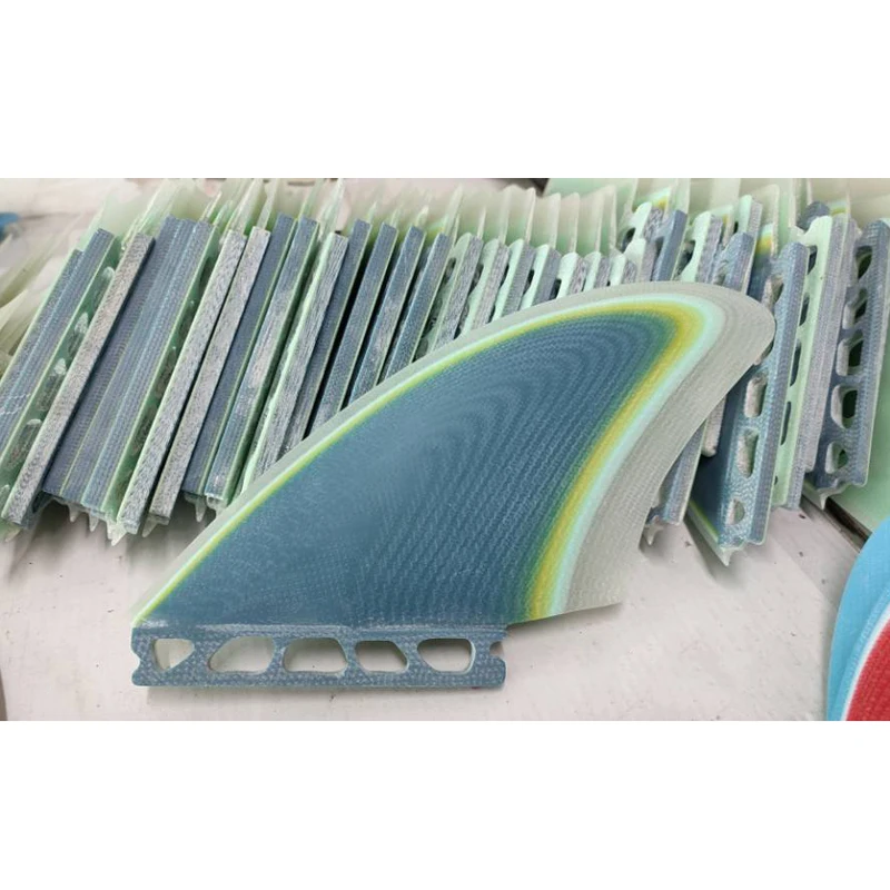 Waterplay Surfing Multi Layered Fiberglass Surf Fins Honeycomb Twin Fins Keel Double Tab II / Single Tab Surfboard Fins