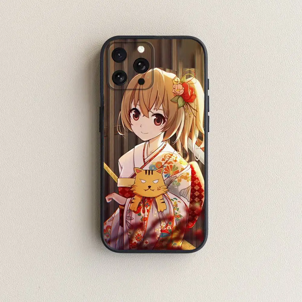 Casing Ponsel T-Taiga Toradora A-Aisaka Untuk iPhone 17,16,15,14,13,12,11 Plus,Pro Max,XS,X,XR,SE,Mini,8,7, Penutup Silikon Lembut Hitam