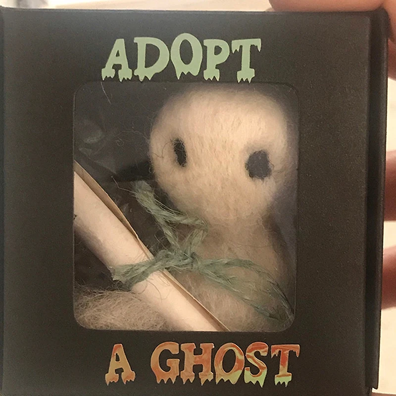 Halloween Ornaments New Adopt A Ghost Cute Ghost Doll One-Of-A-Kind Ghost Friends Ghost Toy Halloween Creative Decoration