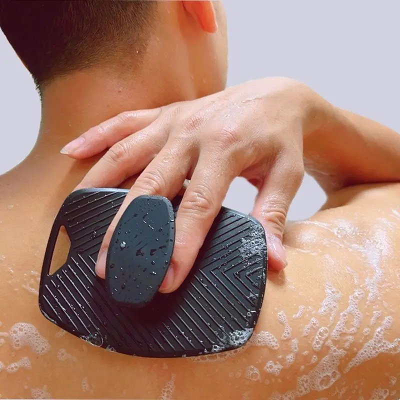Zachte siliconen exfoliërende borstel Wrijf rugborstel Lichaamsreiniging Scrubber Borstel Douche Zachte massage Badborstel Badbenodigdheden