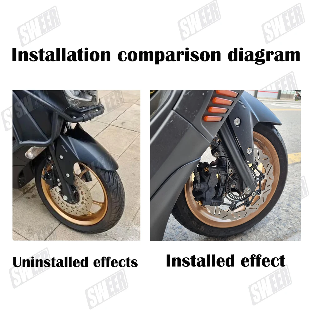 267mm brake disc compatible with Yamaha NMAX155 model NMAX77 NMAX78 CNC floating wave plate aluminum alloy wave dial adapter kit