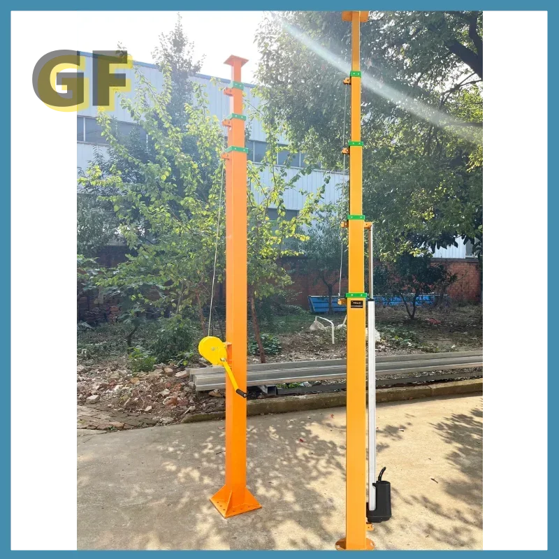 Portable 50Kg Steel Self Propelled Vertical Galvanize And Powder Coat  Electric Mast Lift