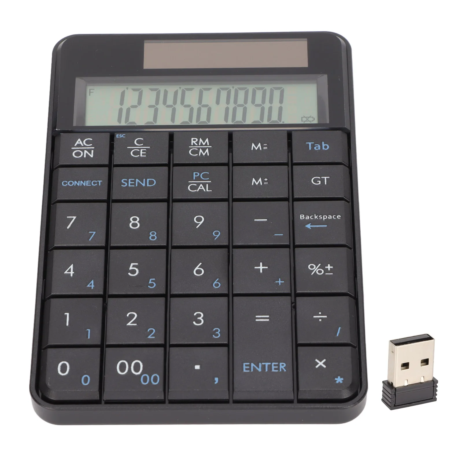 MC-56AG Calculator Number Pad Calculator Function 29 Keys 2.4GHz Wireless USB Plug and Play Ergonomic Design Wireless Number Pad