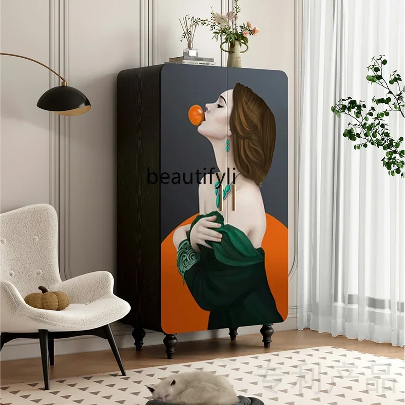 

zq1Art шкаф из цельного дерева, современный простой гардероб, шкаф для хранения в спальне, гостиная, вход