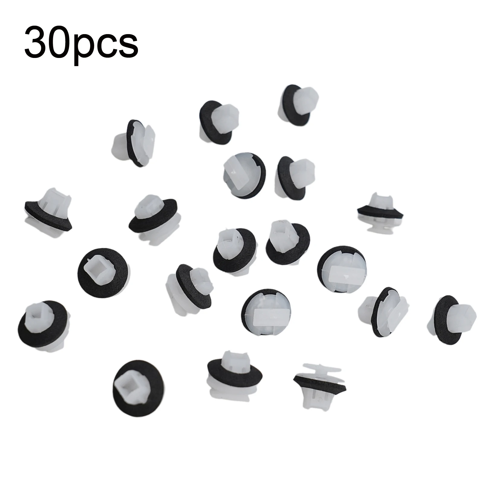 

30Pcs Molding Clips Wheel Arch Molding Clips For Car Repair Front Placement OE Number 76882JG10A Plastic Material