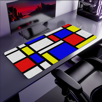 Piet M-Mondrian Colorful Square style Mouse Pad Non-slip Thickened Large Writing Lockedge Office Student Gaming Cushion MousePad